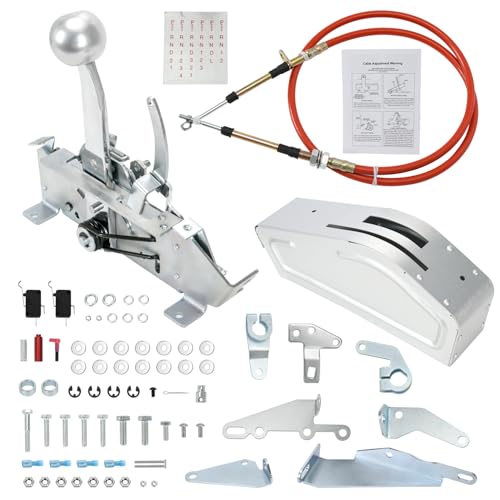80842 Automatic Ratchet Shifter Assembly for 3 & 4 Speed Transmission Compatible with GM TH200 TH250 TH350 TH400 700R4 4L60 4L60E Ford C4 C5 C6 Chrysler A727 A904 A500 Automatic Shifter