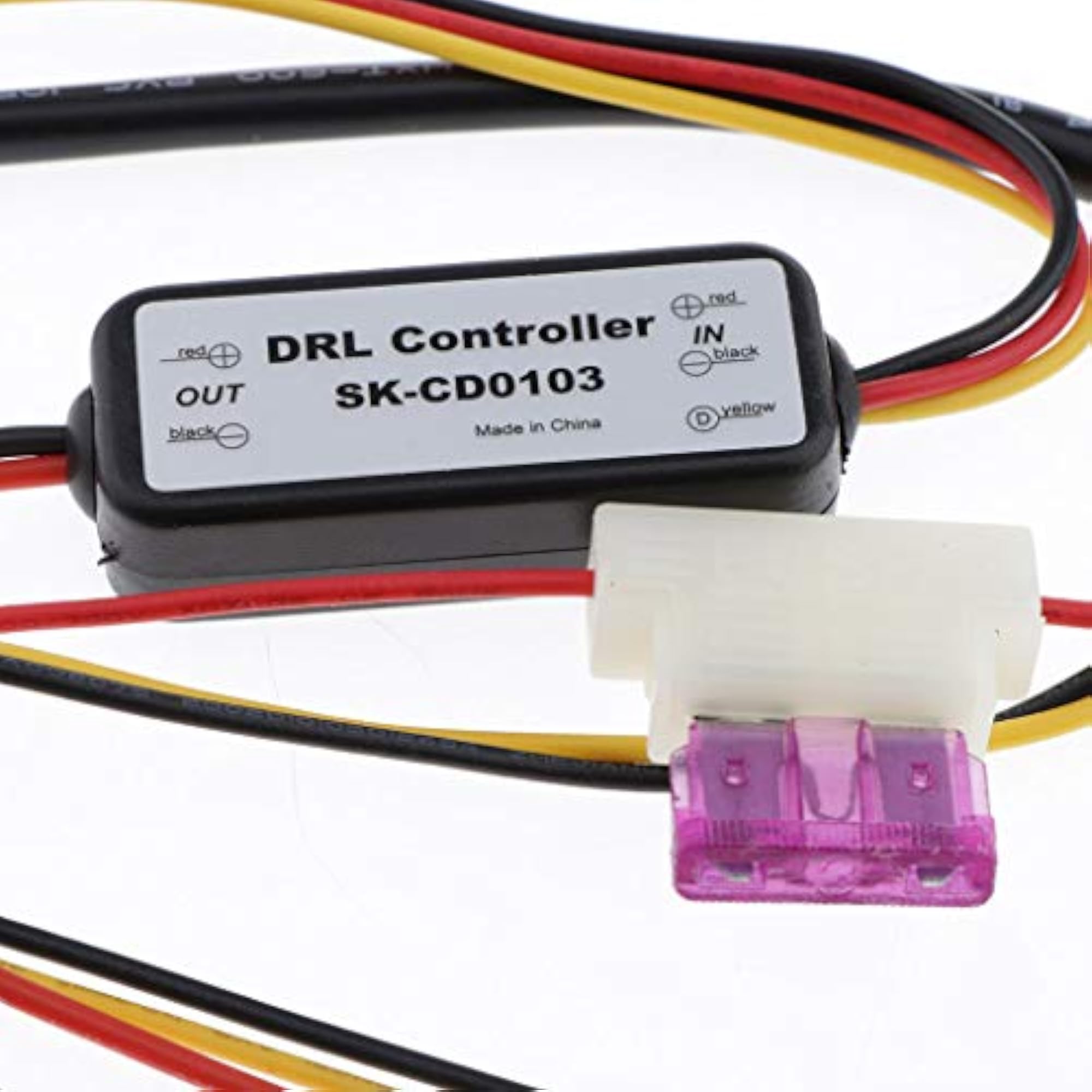 Car LED Daytime Running Light Relay Harness Dimmer 5A Auto DRL Controller