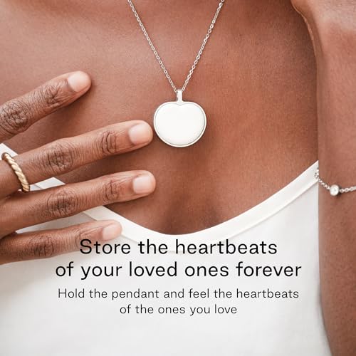 BOND TOUCH Bond Heart - Store and Feel Heartbeat Necklace - Romantic, Heartfelt and unique gift. The ideal Valentine's day gift.2