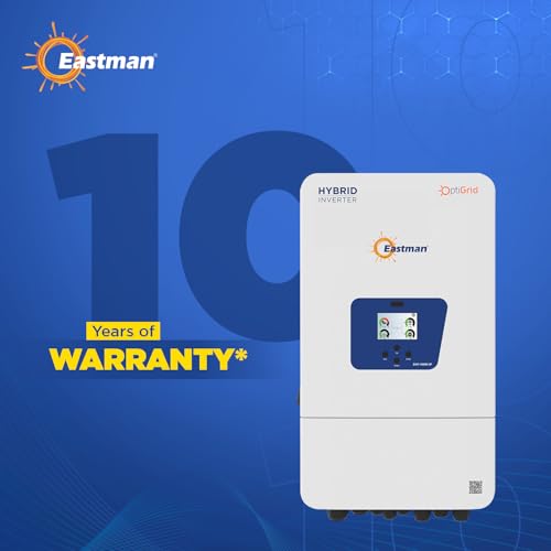 Image of Eastman OptiGrid EHY-10kW-3P Phase Hybrid Solar Inverter with Eastman One App & Wi-Fi Stick | Dual MPPT | 30% DC Overloading | IP65 | 10 Years Warranty