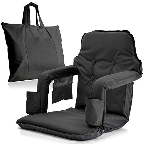 Foldable Reclining Stadium Seat For Bleachers With Legs – New 2020 Patent Pending