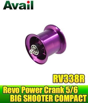 Amazon Abu アブ Revo レボ 13 パワークランク5 6 ビッグシューターコンパクト Sx Hs用 軽量浅溝スプール Avail Microcast Spool Rv338r 溝深さ3 8mm パープル Hedgehog Studio スピニングリールパーツ