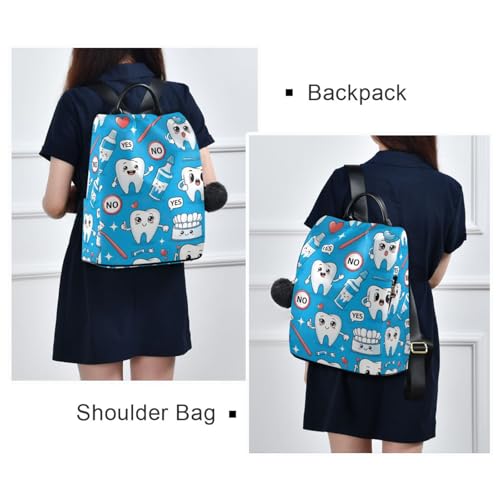 Mochila antirrobo para mujer con dibujos animados para viaje y senderismo seguro 7
