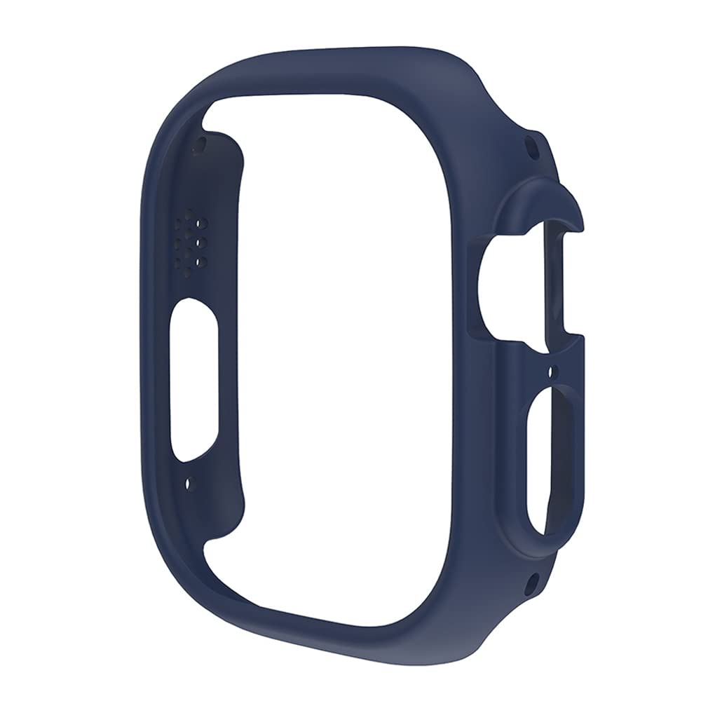 Boîtier Apple Watch 8 41mm anti-rayures cadre PC bleu minuit