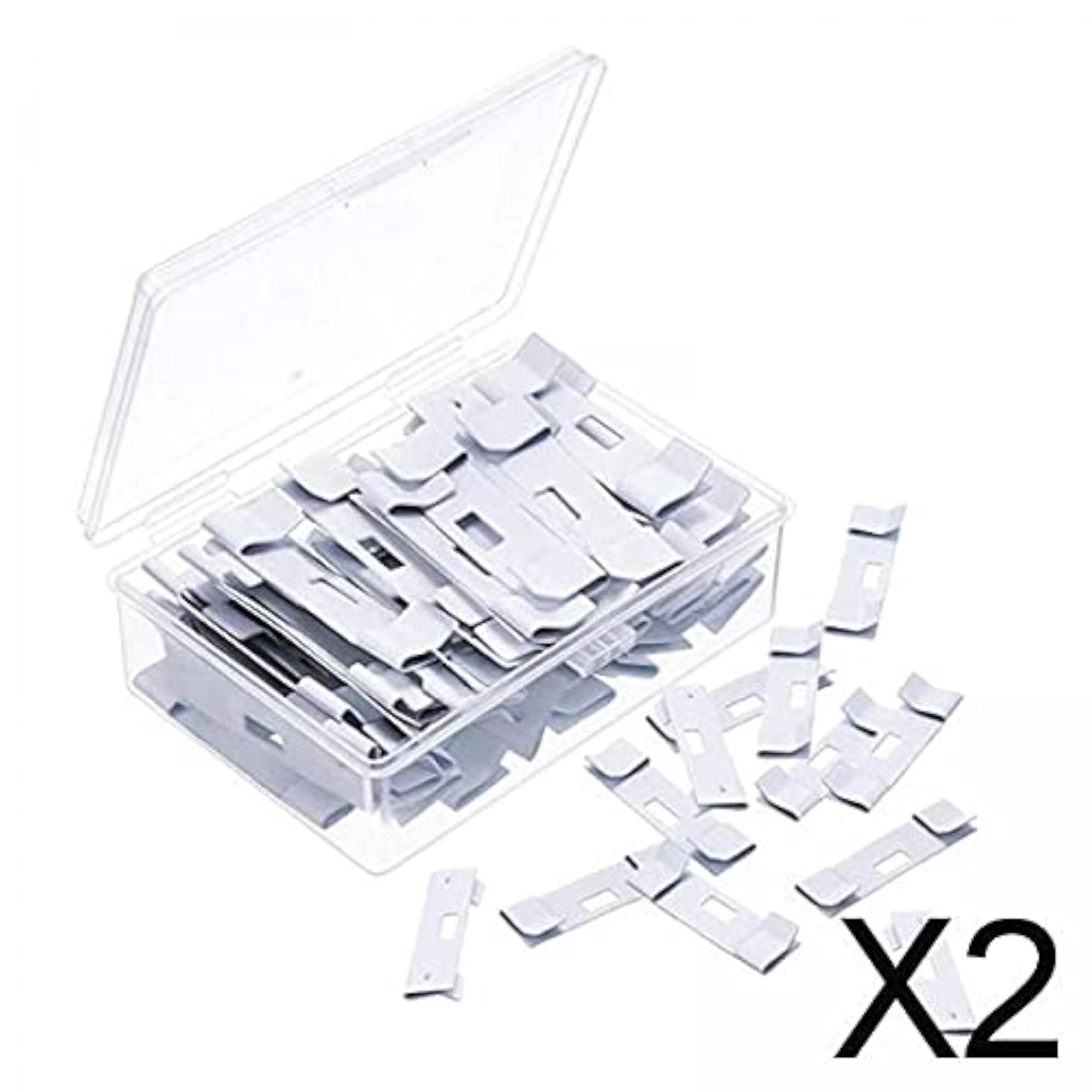 Vertical Blind Vane Saver DIY Repair Clips, 2x12pcs