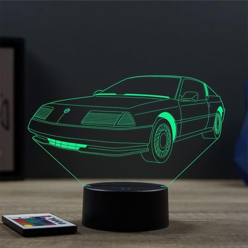Lampe 3D Alpine Renault GTA télécommande 16 couleurs et 4 modes automatiques