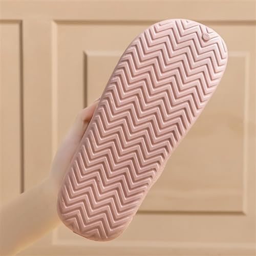 Bathroom Shoes Cross Design Imitation Leather Grain EVA Slippers Home Bathroom Slippers Men and Women Indoor Bath Non-Slip Slippers Shower Slipper(Black,44-45)4