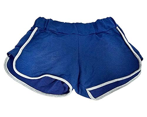 Short Feminino Juvenil Moletinho Detalhe Lateral Marinho 14