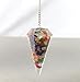 Jet Chakra Orgone Pendulum Dowsing Healing Meditation Pointed Orgonite Pendulum Scrying Dowser Orgone Energy Generator for Divination, Protection, Meditation, Wicca
