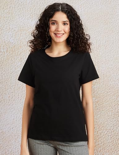 Image of Amazon Brand - Symbol Women's Cotton Stretch Regular Fit Round Neck Sleeveless T-Shirt (Available in Plus Sizes)