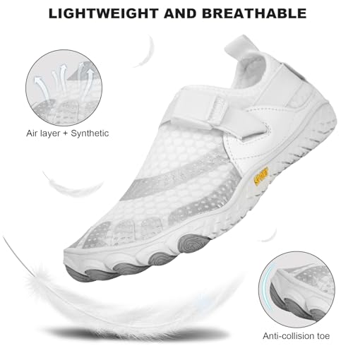 Image of Hike Barefoot Shoes Womens Mens, Pro Water Shoe Women Men Footwear Barefoot Hike Shoes for Travel, Wide Toe Box Non-Slip Breathable Zero Drop Shoe