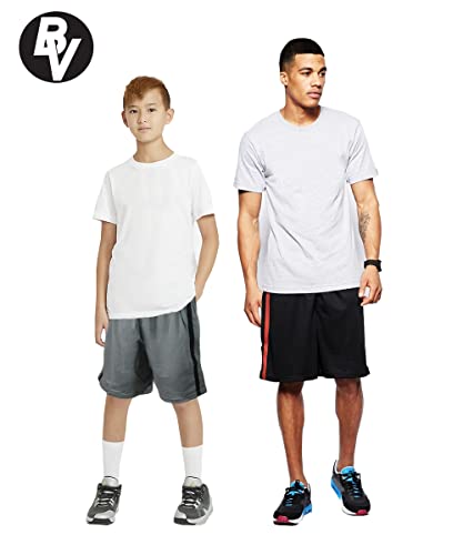 BROOKLYN VERTICAL Boys 5-Pack Athletic Mesh Basketball Shorts with Pockets| Sizes 2T to 18/202