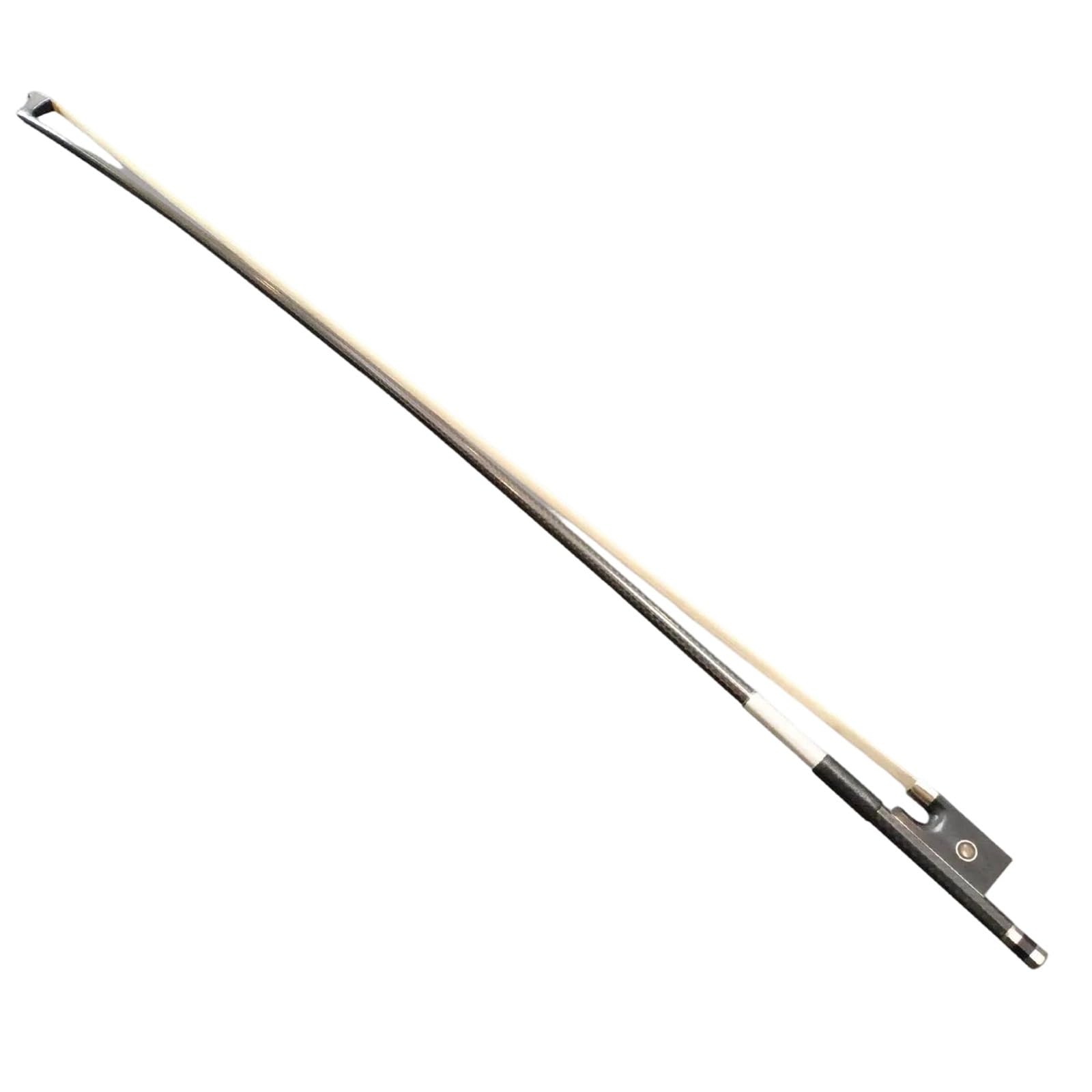 Miłośnicy Muzyki Łuk Skrzypcowy 4/4 3/4 1/2 1/8 Skrzypce Łuk Czarna Krata Włókno Węglowe Końskie Włosie Heban Żaba Część Instrumentów Muzycznych(1/2 5pcs)