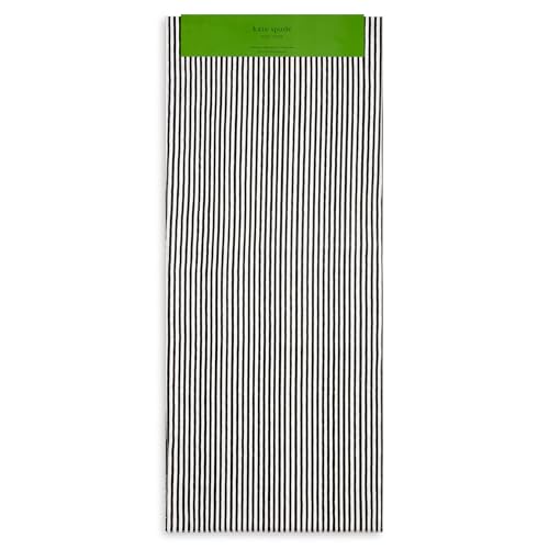 kate spade new york Hand Painted Shirting Stripe Reversible Table Runner, 100% Cotton, Cream/Black, 15"x72" by kate spade new york - Used condition - Image 6