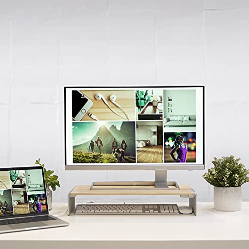 J5Create Wood Monitor Stand With Built In 8-In-1 Docking Station - Usb-C, 4K Hdmi, 6 Port Usb Hub With Power Delivery #TOP4