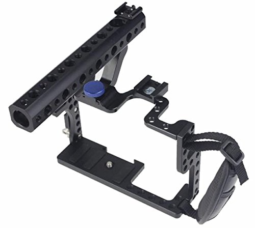 BGNing Aluminum DSLR Camera Cage Kit with Handle Grip Rugged Cage Combo Set for GH3 GH4 Digital Camera