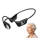 Aurimi Bone Conduction Hearing Amplifier - Open Ear Comfortable Sound Enhancement Device for Seniors, Lightweight 25g Wearable with 10H Battery, Easy One Button Control for Clear Conversations