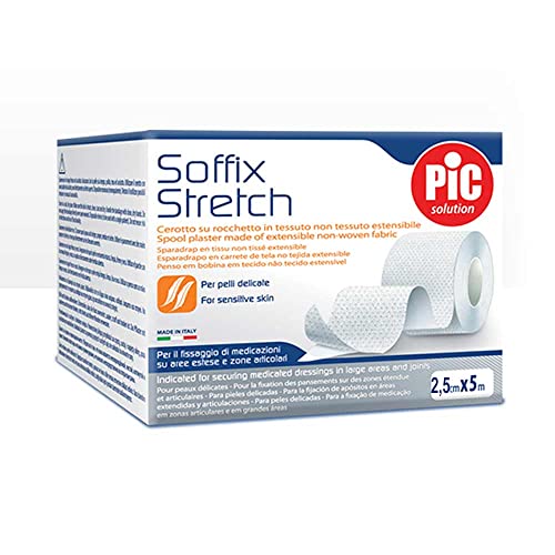 Pic Soffix Stretch Cerotto per Fissaggio Zone Articolari Misura 2,5 cm x 5 m