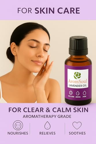 Image of Premium Lavender Essential Oil 100 ml - 100% Pure & Natural Therapeutic Grade For Relaxation, Sleep, Aromatherapy, Hair Growth & Skin Care