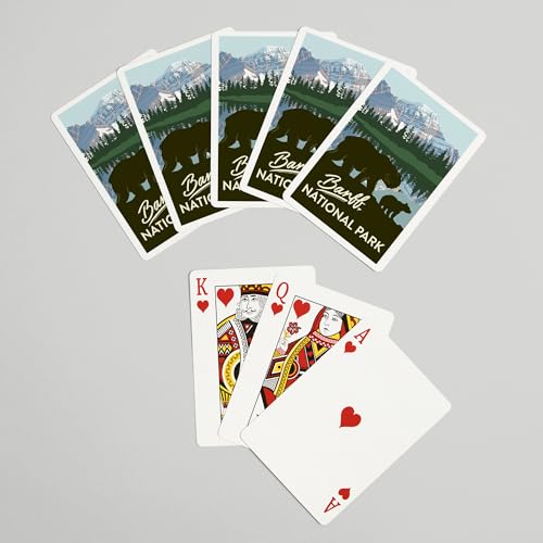 Baraja de póker Banff Canada Osos 52 cartas miniatura 7