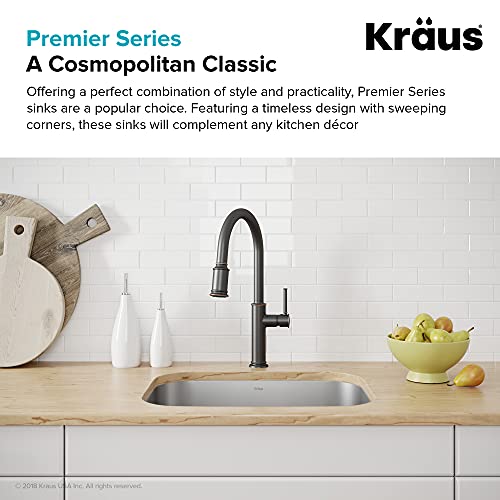 Kraus Kbu12 23 Inch Undermount Single Bowl 16 Gauge Stainless Steel Kitchen Sink #TOP3