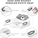 Potty Training Seat ，SKYROKU Potty Training Toilet with Step Stool Ladder, for Kids Boys Girls Toddlers - Comfortable Safe Potty Seat with Anti-Slip Pads Ladder （8838-Grey）