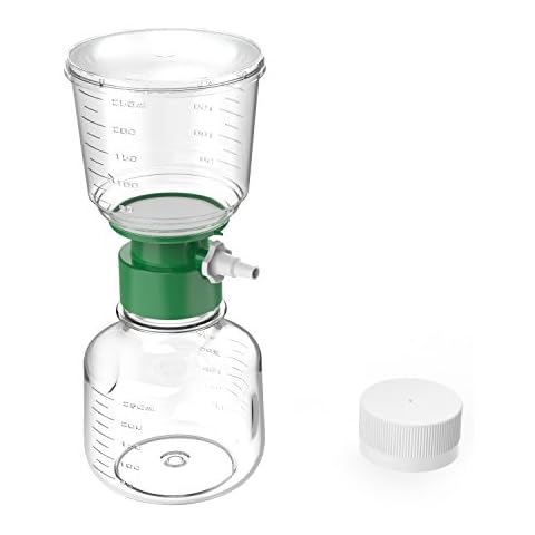 250mL Bottle Top Vacuum Filter,with 0.22um Pore Size PES(polyethersulfone) Membrane,Sterile Disposable Vacuum Filter Units,Individually Packaged,case of 12, by Biomed Scientific Cover