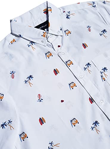 Image of Molokai Surf Button Down Slim Fit Hawaiian Short Sleeve Shirts