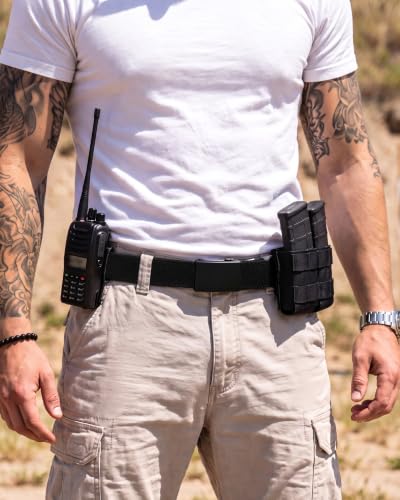 Image of CHAOREN Men's Ratchet Belt - Nylon Belt for Golf & Work | Quick Release Buckle, Precise Adjustment, Durable Webbing Support, All-Day Comfort