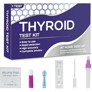 Kit de prueba de tiroides en casa: monitoreo rápido y confiable de la salud de la tiroides (1 prueba)