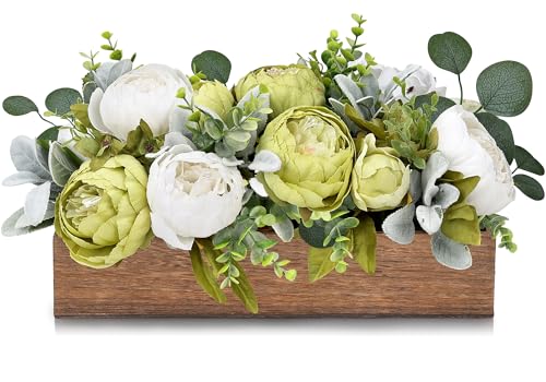 Scawim Summer Flower Centerpieces for Table Dining Room Pre-Made Artificial