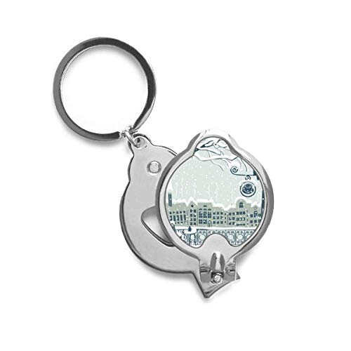 Coupe-ongles ergonomique anti-dédoublement motif oiseau d'hiver