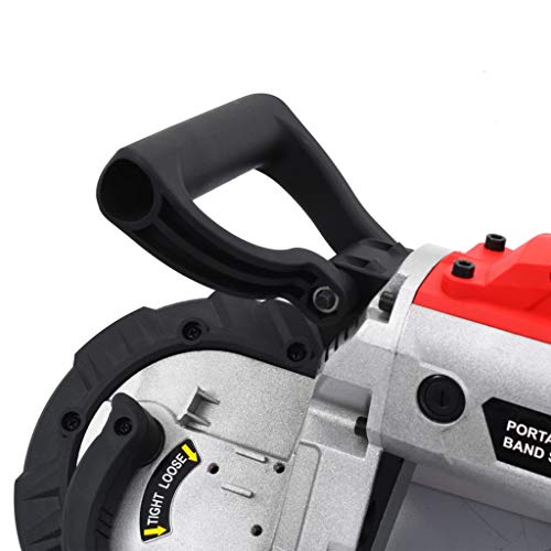 vidaXL Bandsäge mit Transportkoffer Elektrisch Tragbar Metallbandsäge Metallsäge Eisensäge Kappsäge Tischsäge Säge Stahl 0-2,4m/s 1100W 230V – Bild 7