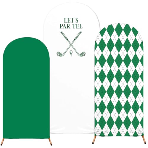 3 Pcs Golf Arch Backdrop Spandex Cover