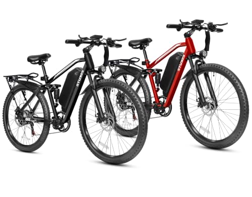 Image of ESKUTE M200F Electric Bike for Adults - 27.5 inch Tire Mountain E-Bike, 1500W Peak Brushless Motor 31+MPH, 48V 20.8Ah Removable Battery, Up to 80 Miles, Step Over Commuter E-MTB, Full Suspensions