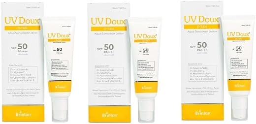 UV Doux D-Tan Aqua Sunscreen Lotion SPF 50 PA++++ | India’s No.1 Dermatologist Recommended Brand |Ceramide, Niacinamide &amp; ...