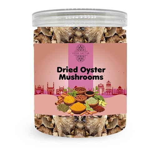 VEDIK SATTVA All Natural Dried Oyster Mushrooms 8.81 OZ / 250 GM | Set Of 1 Box