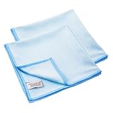 AFZ Innovation 2er Set Mikrofaser Poliertücher, Putztücher für Glas, Spiegel und Fenster, fusselfreie Tücher für hochglänzende Oberflächen