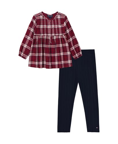 Image of Tommy Hilfiger Girls' 2-Piece Set, Shirt with Leggings