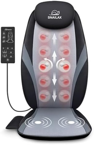 Snailax 2026 Upgraded Shiatsu Roller Back Massager with Heat Mass...