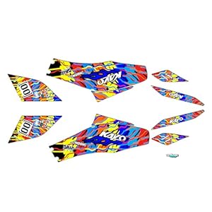 Kalair Gfx Graphics Kit For Kayo Predator 125 (All Years) Thunder Series - Atv Utv Dirt Bike Stickers, Quad Dirtbike Racing Decal No-Plastics 6 41ksr5c2kbl. sl500 . ss300