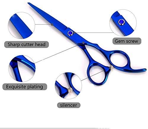 Ciseaux de coiffure professionnels couleur violet en acier pour coupe précise