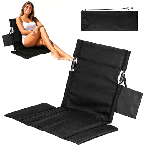 Silla de playa plegable ligera con respaldo