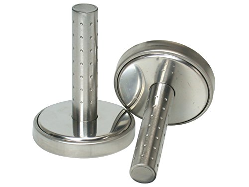 HOME, Batticarne Ambra in Acciaio Inox – Utensile da Cucina con Manico Ergonomico, Colore Argento