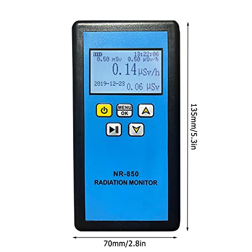 Wincal Radiation Detector - Handheld Nuclear Radiation Monitor, LCD Display Household Radioactive Tester, Geiger Counter(NR-850) - Image 2