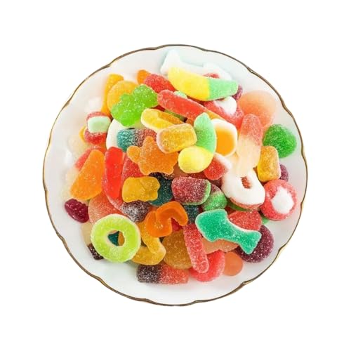 BaiLiSnacky - BaiLiSnacky Bonbons Gélifiés Acidulés en Vrac 500g - Confiserie Fruitée Texture Moelleux & Tendre - Sans Gluten/Végan Format Familial - Pour Cinéma/Fêtes/Goûters