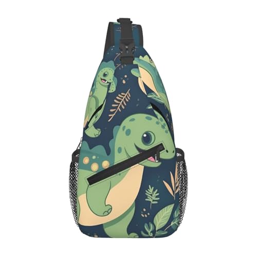 Bolso bandolera dinosaurio casual para hombre y mujer miniatura 1