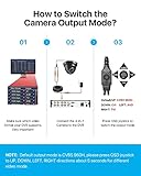 ZOSI 1080P CCTV Camera Surveillance outdoor Indoor, 1920TVL Hybrid 4-in-1 TVI CVI AHD CVBS Camera for Home Security, 24PCS IR Leds 3.6mm Lens 80ft Night Vision, IP66 Weatherproof, AI Detect, Black - Image 7