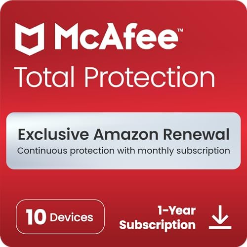 McAfee Total Protection 2024, 3 Devices | Antivirus, VPN, Password Manager, Mobile and Internet Security | PC/Mac/iOS/Android|1 Year Subscription | Activation Code by Post
