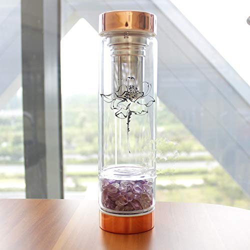 ideal für tägliche Hydration und Wellness-Rituale. - Detailansicht von AITELEI Edelsteinflasche Deal – Dealfoxx.de